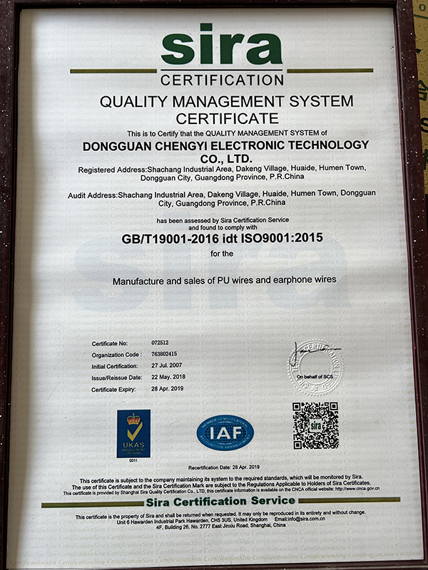 Quality Management System Certification